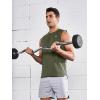 imageNORTHYARD Mens Tank Top Workout Running Shirts Sleeveless Quick Dry Muscle Shirts Athletic Gym VestArmygreen