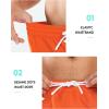 imageNORTHYARD Mens Swim Trunks Board Shorts 9 Inch Bathing Suit Swimwear Quick Dry Beach Short with Zipper Pocket  No Mesh LinerOrange