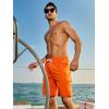 imageNORTHYARD Mens Swim Trunks Board Shorts 9 Inch Bathing Suit Swimwear Quick Dry Beach Short with Zipper Pocket  No Mesh LinerOrange
