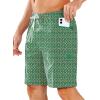 imageNORTHYARD Mens Swim Trunks Board Shorts 9 Inch Bathing Suit Swimwear Quick Dry Beach Short with Zipper Pocket  No Mesh LinerWave Stripe