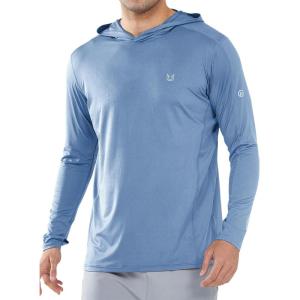 imageNORTHYARD Mens Sun Hoodie Shirts Long Sleeve Rash Guard Fishing Shirt with Hood Swim UPF 50 Hiking SPF UV Lightweight HoodedFederalblue