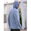 imageNORTHYARD Mens UPF 50 Long Sleeve Hoodie Shirts Sun Protection Fishing Swim Beach Lightweight Quick Dry UV SPF Rash GuardBlueheather
