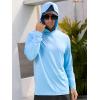 imageNORTHYARD Mens UPF 50 Long Sleeve Hoodie Shirts Sun Protection Fishing Swim Beach Lightweight Quick Dry UV SPF Rash GuardSkyblue