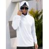 imageNORTHYARD Mens UPF 50 Long Sleeve Hoodie Shirts Sun Protection Fishing Swim Beach Lightweight Quick Dry UV SPF Rash GuardWhite