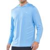 imageNORTHYARD Mens UPF 50 Long Sleeve Hoodie Shirts Sun Protection Fishing Swim Beach Lightweight Quick Dry UV SPF Rash GuardSkyblue