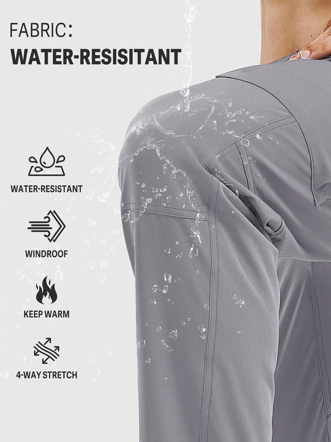 imageNORTHYARD Mens Cargo Hiking Pants Lightweight Quick Dry Outdoor Fishing Travel Active Sweatpants with Multi PocketsStone