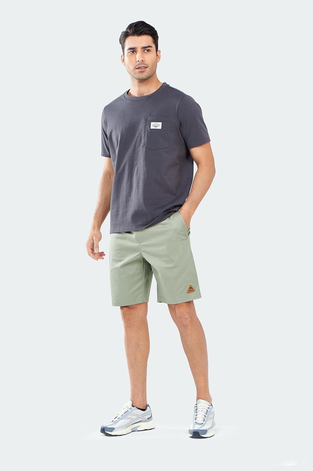 imageNORTHYARD Mens Casual ShortsCotton 9quot Golf Hiking Drawstring Elastic Waist Work Shorts with Zipper PocketsLodenfrost