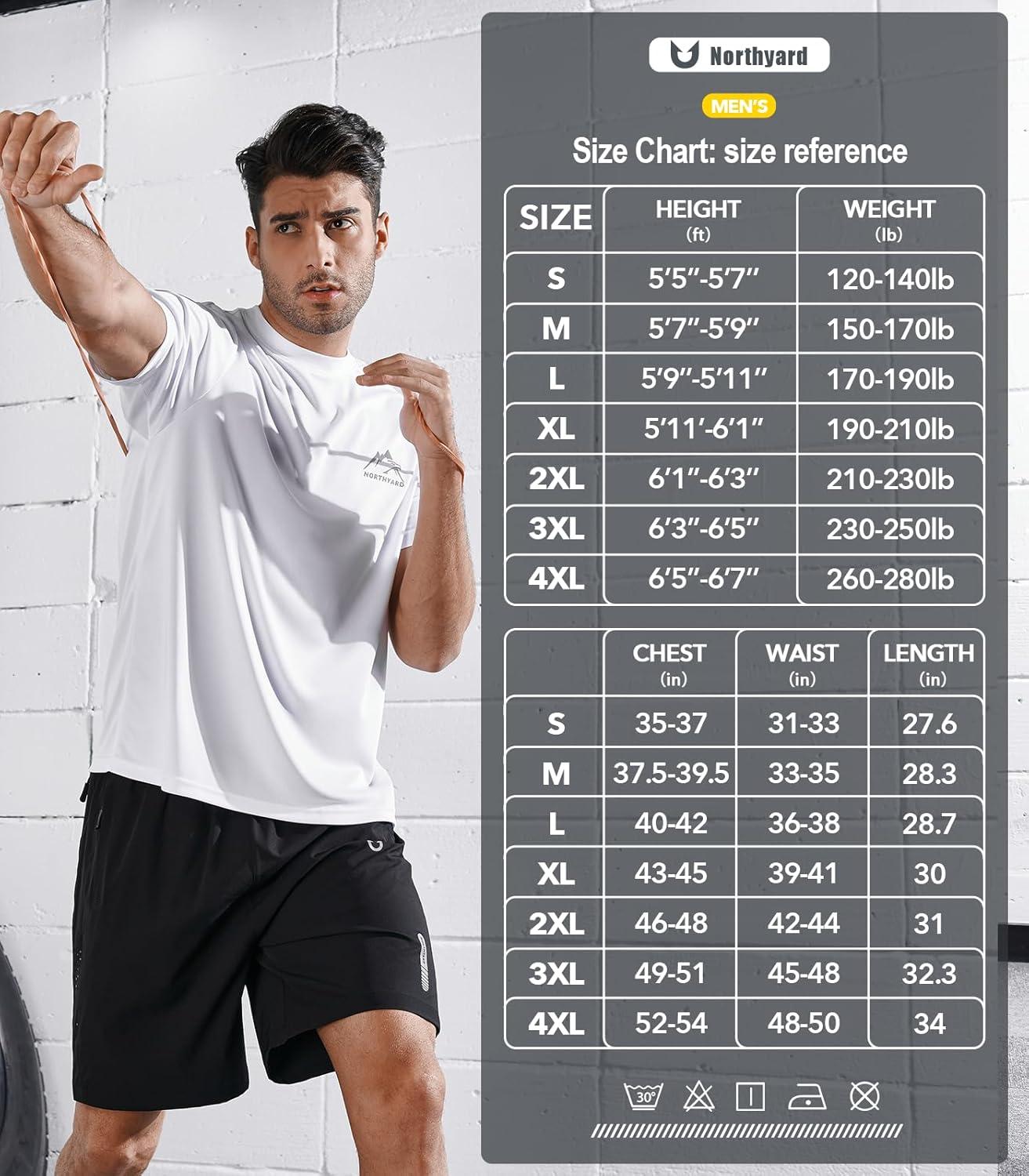 imageNORTHYARD Mens UPF 50 Sun Protection Shirts Swim SPF UV Quick Dry Short Sleeve TShirts for Athletic Fishing Rash Guard
