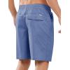 imageNORTHYARD Mens Casual ShortsCotton 9quot Golf Hiking Drawstring Elastic Waist Work Shorts with Zipper PocketsFederalblue