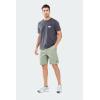 imageNORTHYARD Mens Casual ShortsCotton 9quot Golf Hiking Drawstring Elastic Waist Work Shorts with Zipper PocketsLodenfrost