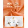 imageNORTHYARD Mens Casual ShortsCotton 9quot Golf Hiking Drawstring Elastic Waist Work Shorts with Zipper PocketsOrange