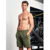 imageNORTHYARD Mens Cotton Casual Sweat Shorts Athletic Running Shorts with Zipper Pockets 7quot Workout Gym Lounge Short for MensArmygreen