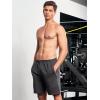 imageNORTHYARD Mens Cotton Casual Sweat Shorts Athletic Running Shorts with Zipper Pockets 7quot Workout Gym Lounge Short for MensDark Grey