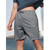 imageNORTHYARD Mens Cotton Casual Sweat Shorts Athletic Running Shorts with Zipper Pockets 7quot Workout Gym Lounge Short for MensSmoke Heather