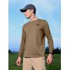 imageNORTHYARD Mens Cotton Long Sleeve TShirts Graphic Casual Stylish Crew Neck Tee Shirts for Men OutdoorsBrown