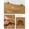 imageNORTHYARD Mens Cotton Long Sleeve TShirts Graphic Casual Stylish Crew Neck Tee Shirts for Men OutdoorsBrownkhaki