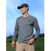 imageNORTHYARD Mens Cotton Long Sleeve TShirts Graphic Casual Stylish Crew Neck Tee Shirts for Men OutdoorsSmokeheather