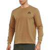 imageNORTHYARD Mens Cotton Long Sleeve TShirts Graphic Casual Stylish Crew Neck Tee Shirts for Men OutdoorsBrownkhaki
