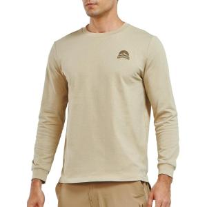 imageNORTHYARD Mens Cotton Long Sleeve TShirts Graphic Casual Stylish Crew Neck Tee Shirts for Men OutdoorsDersert