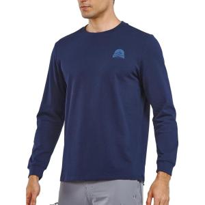imageNORTHYARD Mens Cotton Long Sleeve TShirts Graphic Casual Stylish Crew Neck Tee Shirts for Men OutdoorsNavy