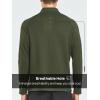 imageNORTHYARD Mens Quarter Zip Pullover Fleece Lined Long Sleeve Running Shirts Golf Sweatshirts Outdoor Thermal Layer HikingArmy Green