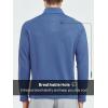 imageNORTHYARD Mens Quarter Zip Pullover Fleece Lined Long Sleeve Running Shirts Golf Sweatshirts Outdoor Thermal Layer HikingDusty Blue