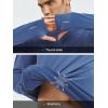 imageNORTHYARD Mens Quarter Zip Pullover Fleece Lined Long Sleeve Running Shirts Golf Sweatshirts Outdoor Thermal Layer HikingDusty Blue