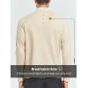imageNORTHYARD Mens Quarter Zip Pullover Fleece Lined Long Sleeve Running Shirts Golf Sweatshirts Outdoor Thermal Layer HikingLight Khaki