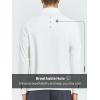 imageNORTHYARD Mens Quarter Zip Pullover Fleece Lined Long Sleeve Running Shirts Golf Sweatshirts Outdoor Thermal Layer HikingWhite