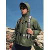 imageNORTHYARD Mens Windbreaker Jacket Lightweight Hooded Windproof Jackets with Zipper Pockets Hiking Outdoor Water ResistantArmygreen