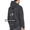 imageNORTHYARD Mens Windbreaker Jacket Lightweight Hooded Windproof Jackets with Zipper Pockets Hiking Outdoor Water ResistantBlack
