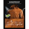 imageNORTHYARD Mens Windbreaker Jacket Lightweight Hooded Windproof Jackets with Zipper Pockets Hiking Outdoor Water ResistantBrown