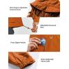 imageNORTHYARD Mens Windbreaker Jacket Lightweight Hooded Windproof Jackets with Zipper Pockets Hiking Outdoor Water ResistantBrown