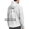 imageNORTHYARD Mens Windbreaker Jacket Lightweight Hooded Windproof Jackets with Zipper Pockets Hiking Outdoor Water ResistantLightgrey