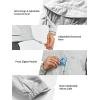 imageNORTHYARD Mens Windbreaker Jacket Lightweight Hooded Windproof Jackets with Zipper Pockets Hiking Outdoor Water ResistantLightgrey