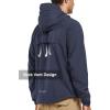 imageNORTHYARD Mens Windbreaker Jacket Lightweight Hooded Windproof Jackets with Zipper Pockets Hiking Outdoor Water ResistantNavy