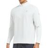imageNORTHYARD Mens Quarter Zip Pullover Fleece Lined Long Sleeve Running Shirts Golf Sweatshirts Outdoor Thermal Layer HikingWhite