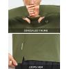 imageNORTHYARD Mens Athletic Shirt Thermal Shirts Fleece Lined Long Sleeve TShirts Crewneck Workout Running SportsArmy Green