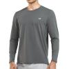 imageNORTHYARD Mens Athletic Shirt Thermal Shirts Fleece Lined Long Sleeve TShirts Crewneck Workout Running SportsDark Grey