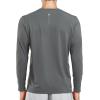 imageNORTHYARD Mens Athletic Shirt Thermal Shirts Fleece Lined Long Sleeve TShirts Crewneck Workout Running SportsDark Grey