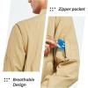 imageNORTHYARD Mens Bomber Jacket Lightweight Casual Windbreaker Zip Up Fashion Windproof Coat Spring FallKhaki