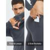 imageNORTHYARD Thermal Underwear for Men Long Johns Fleece Lined Base Layer Set for Winter Top Bottom with PocketsCool Grey