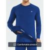 imageNORTHYARD Thermal Underwear for Men Long Johns Fleece Lined Base Layer Set for Winter Top Bottom with PocketsNavy