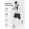 imageNORTHYARD Thermal Underwear for Men Long Johns Fleece Lined Base Layer Set for Winter Top Bottom with PocketsWhite