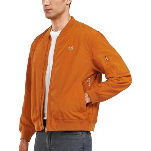 imageNORTHYARD Mens Bomber Jacket Lightweight Casual Windbreaker Zip Up Fashion Windproof Coat Spring FallBrown