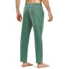 imageNORTHYARD Mens Yoga Casual Sweatpants Cotton Athletic Lounge Pants Open Bottom Loose Exercise Straight Leg Pant with PocketsGreen2