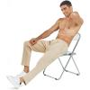 imageNORTHYARD Mens Yoga Casual Sweatpants Cotton Athletic Lounge Pants Open Bottom Loose Exercise Straight Leg Pant with PocketsLightkhaki