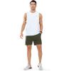 imageNORTHYARD Mens Athletic Running Shorts 5 Workout Lightweight Quick Dry Sports Gym Shorts for Men with Zipper PocketArmygreen