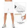 imageNORTHYARD Mens Athletic Running Shorts Quick Dry Workout Shorts Lightweight Sports Gym Basketball 7quot 9quot 5quot Tennis HikingWhite