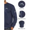 imageNORTHYARD Mens Crewneck Sweatshirt Long Sleeve Cotton Shirts Athletic Casual Workout Sport Gym Running SweatshirtsNavy